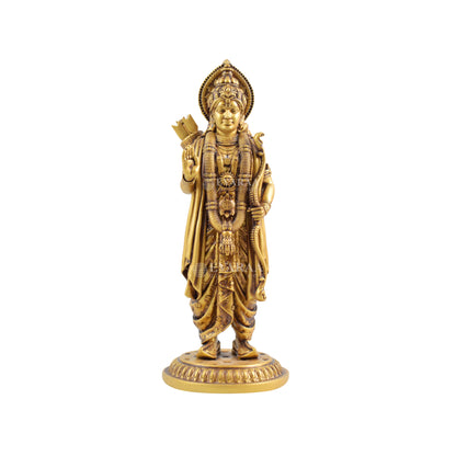 Front view of Lord Ram Idol showing detailed craftsmanship
