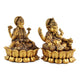 Close view of Lotus Laxmi Ganesh Idol showing fine craftsmanship