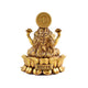 Rear view of Lotus Lakshmi statue showing smooth finishing and complete idol design