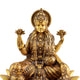 Front view of Lotus Laxmi Idol with detailed traditional design