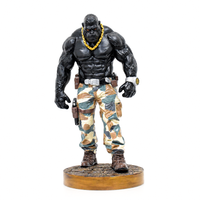 Front view of Majestic Gorilla Statue for Home Decor