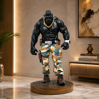 Majestic Gorilla Statue Premium Animal Art Decor for Home