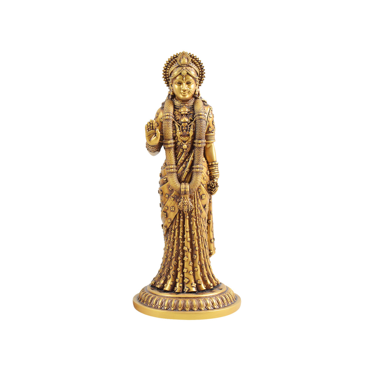 Mata Sita, a standing idol with traditional design and detailed ornaments