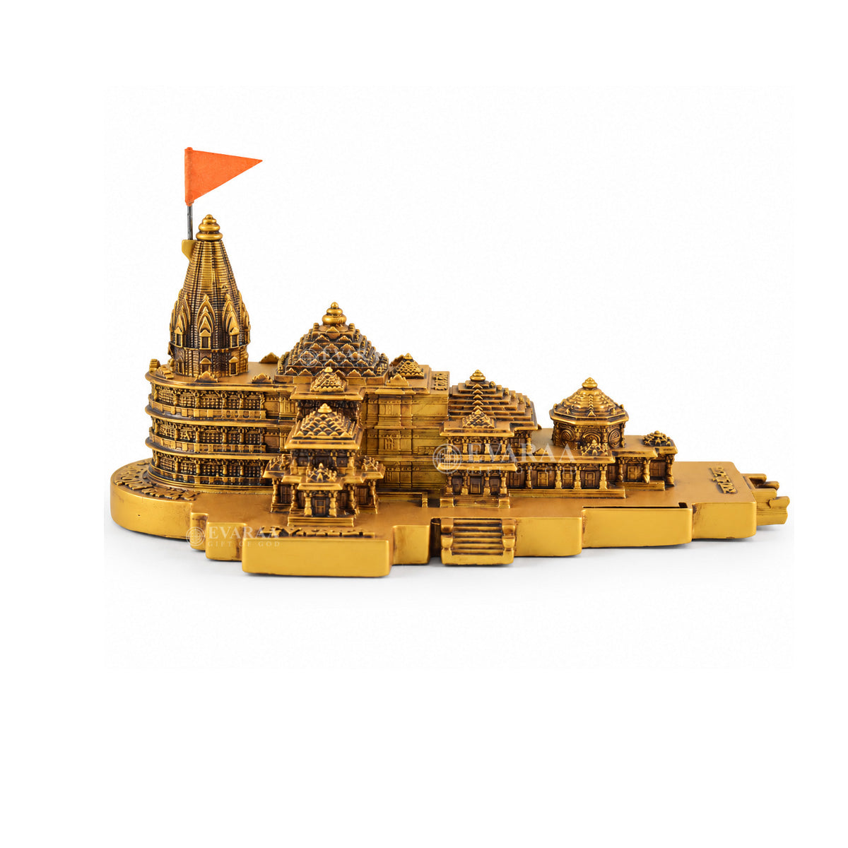 Front view of Mini Ram Mandir with detailed temple design