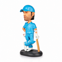 MS Dhoni Cap Bobblehead side angle collectible display