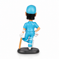 Back view of MS Dhoni Cap Bobblehead collectible