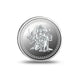 Close view of Panchmukhi Silver Coin with fine craftsmanship