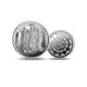 Ram Darbar Standing Silver Coin 999 purity with Lord Ram family design