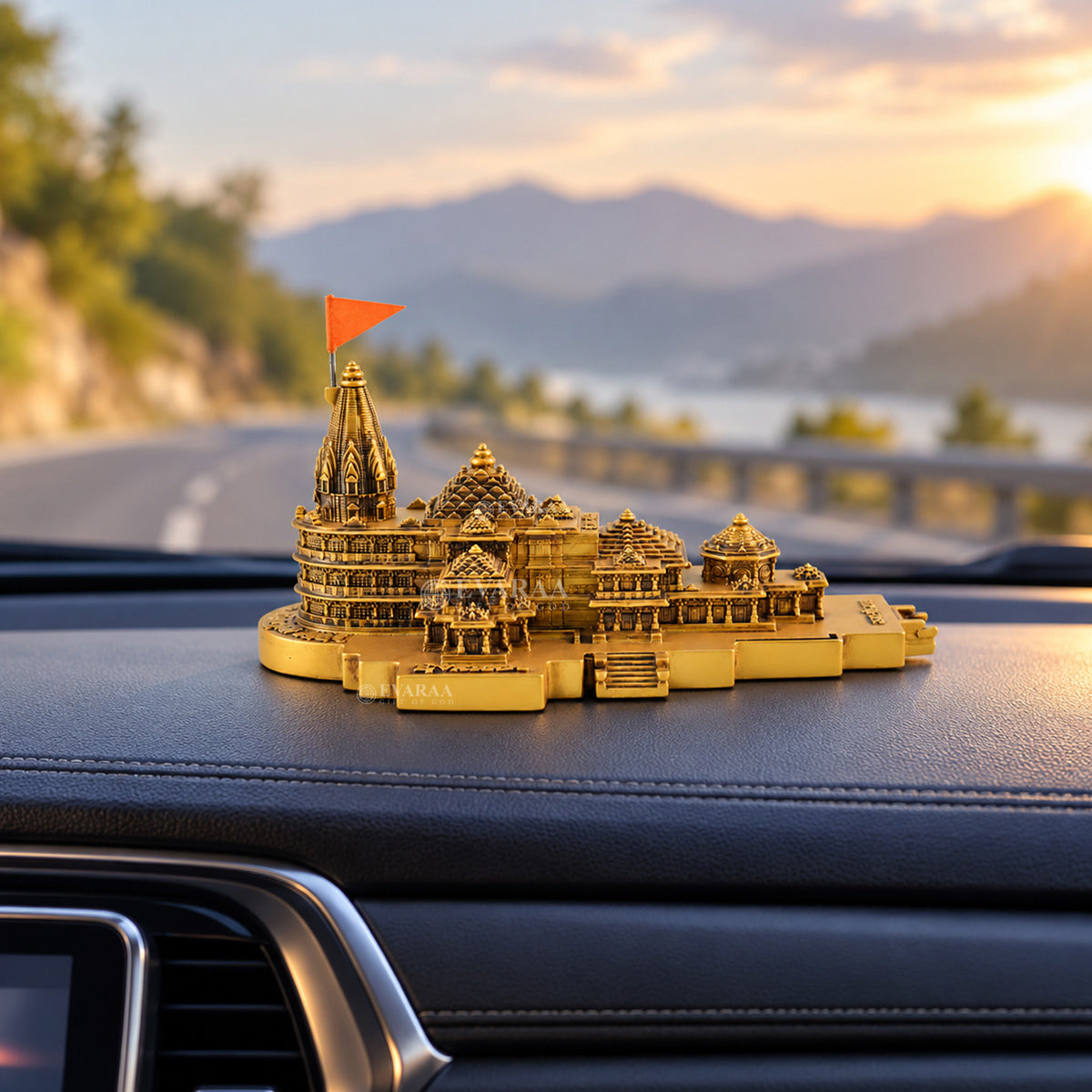 Ram Mandir idol for car dashboard decoration