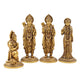 Four-piece Ram Darbar murti set with traditional detailing