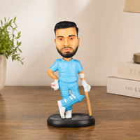 Rohit Sharma Smile Bobblehead displayed for cricket fans