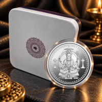 Santoshi Mata Silver Coin with premium gift packaging
