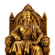 Close-up view of Chhatrapati Shivaji Maharaj Idol face and artistic details