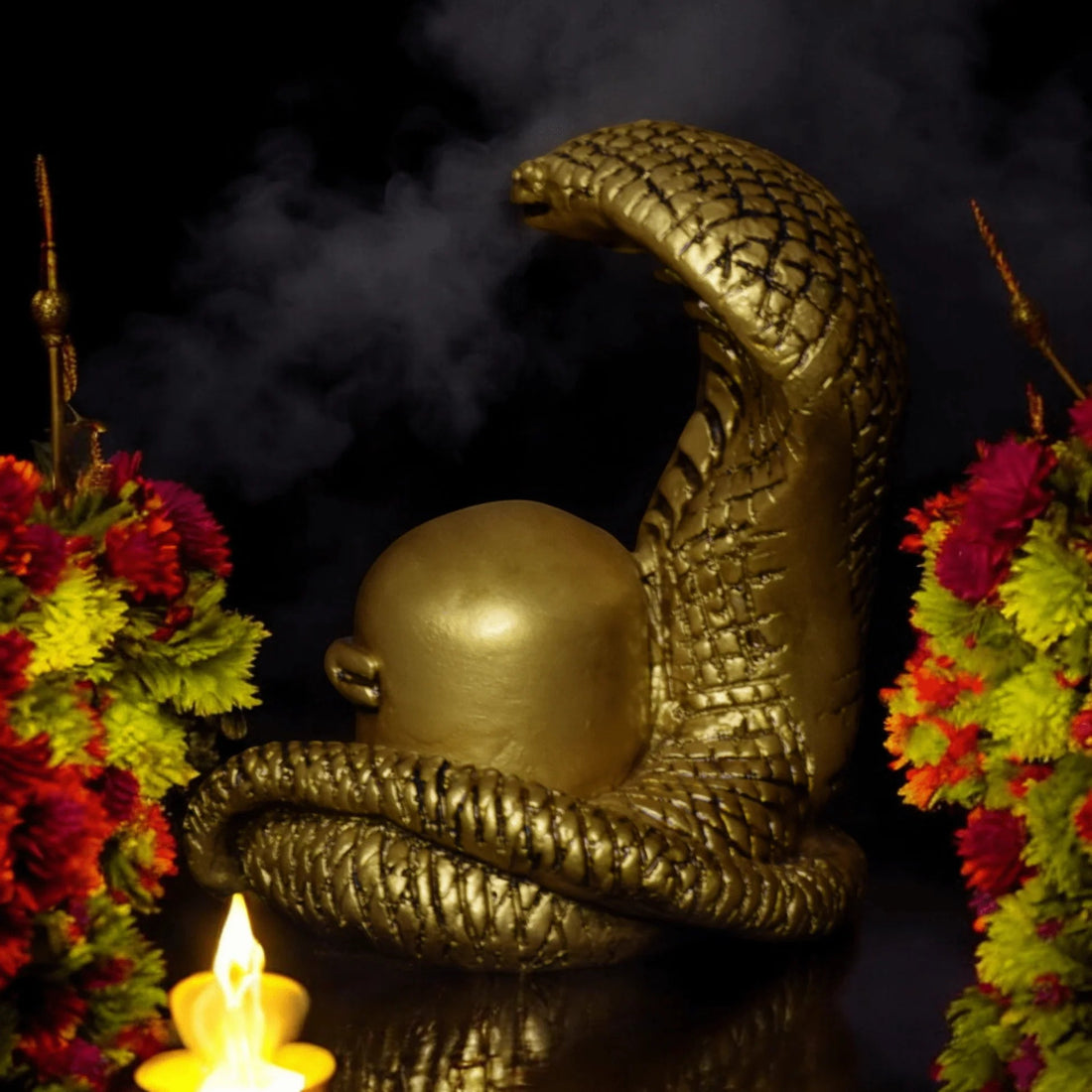 shivling with naga idol