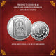 Shringeri Mata silver coin featuring a detailed devotional design