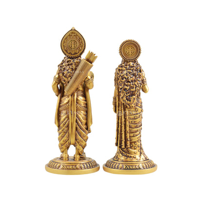 Back view of Sita Ram Idol showing complete design and finishing