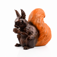 Side view of Squirrel Figurine Decorative Statue