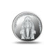 Close-up of Goddess Vasavi Mata design on a 999 silver coin