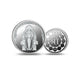 Vasavi Mata Silver Coin 999 showing front and reverse coin designs